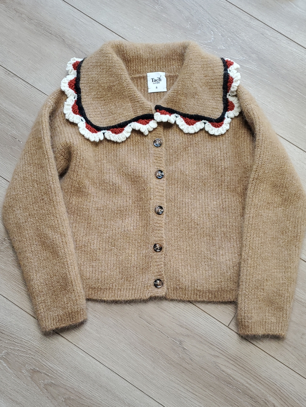 Tach Clothing Crop Felipa Cardigan Sweater Top Size Small